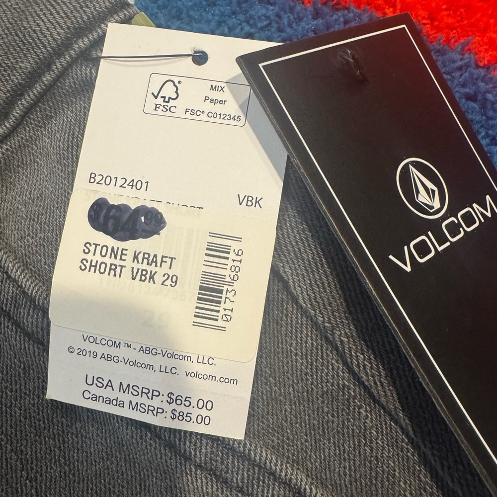 NWT Volcom Jean shorts - Picture 2 of 9